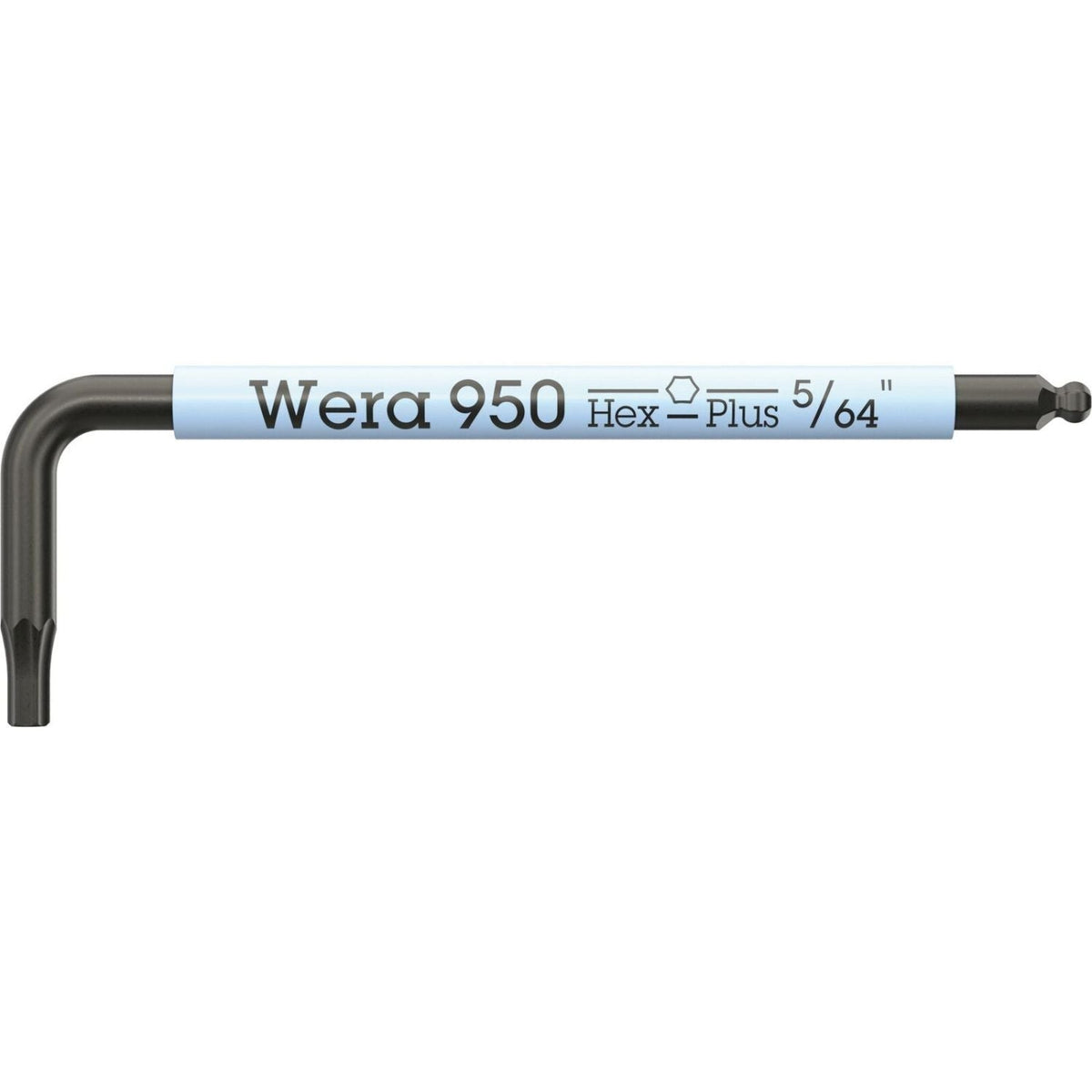 Wera 950 Spks L-Key Multicolour, Imperial, Blacklaser, 5/64-in.x50-mm.
