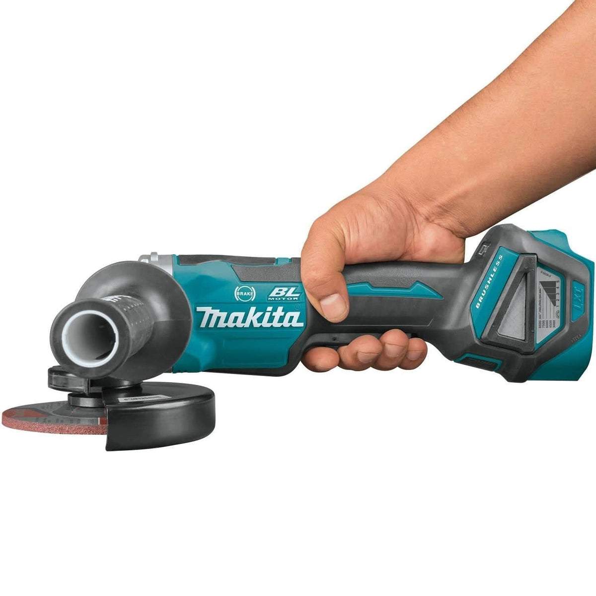 Makita XAG20Z 18V LXT Lithium-Ion Brushless Cordless 4-1/2"Â / 5" Paddle Switch Cut-Off/Angle Grinder, with Electric Brake, Tool Only