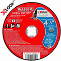 Diablo DBX045045101F 4-1/2 Inch Thin Kerf Metal Cut-Off Disc for X-Lock and All Grinders