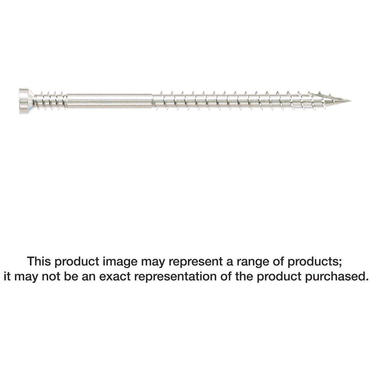 Simpson Strong-Tie FT07212T100 Finish Trim Screw, #7 x 2-1/2-in. T10, Trim-Head, Type 316, 100-Pack