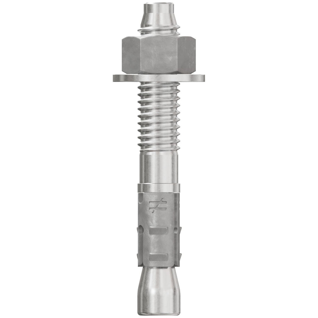 Simpson Strong-Tie STB2-37234S6F50 Strong-Bolt 2, 3/8-in. x 2-3/4-in. Type 316 Stainless-Steel Wedge Anchor, Fully Assembled, 50-Pack