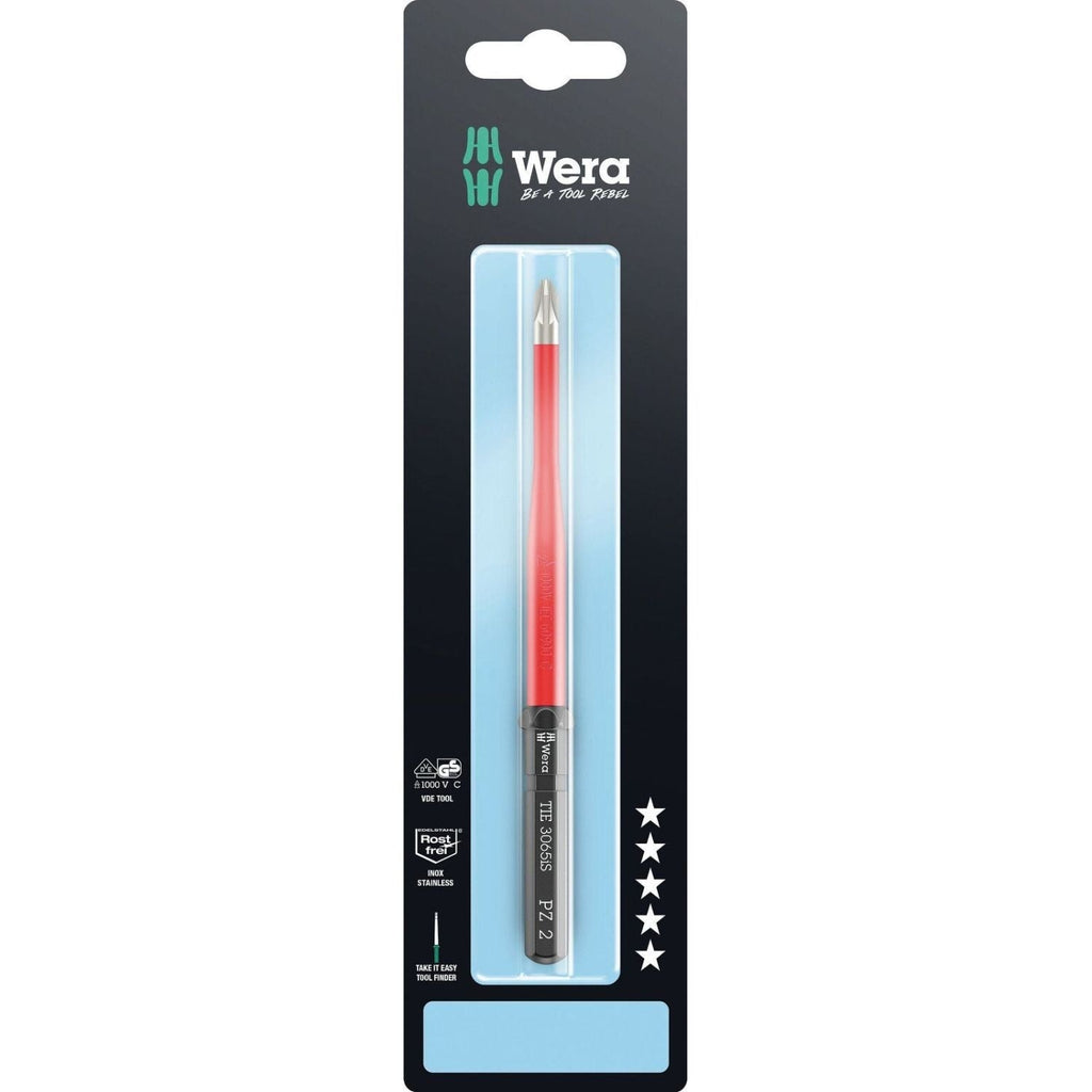Wera Kraftform Kompakt VDE 3065 Is Pz Take It Easy SB, Stainless Steel, Pz 2x157-mm.