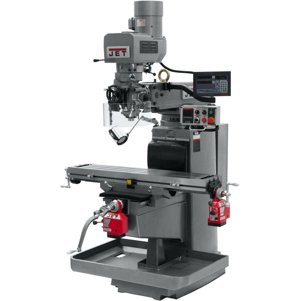 Jet Tools 690636 JTM-1050EVS2/230 Mill With Newall DP700 DRO With X and Y-Axis Powerfeeds