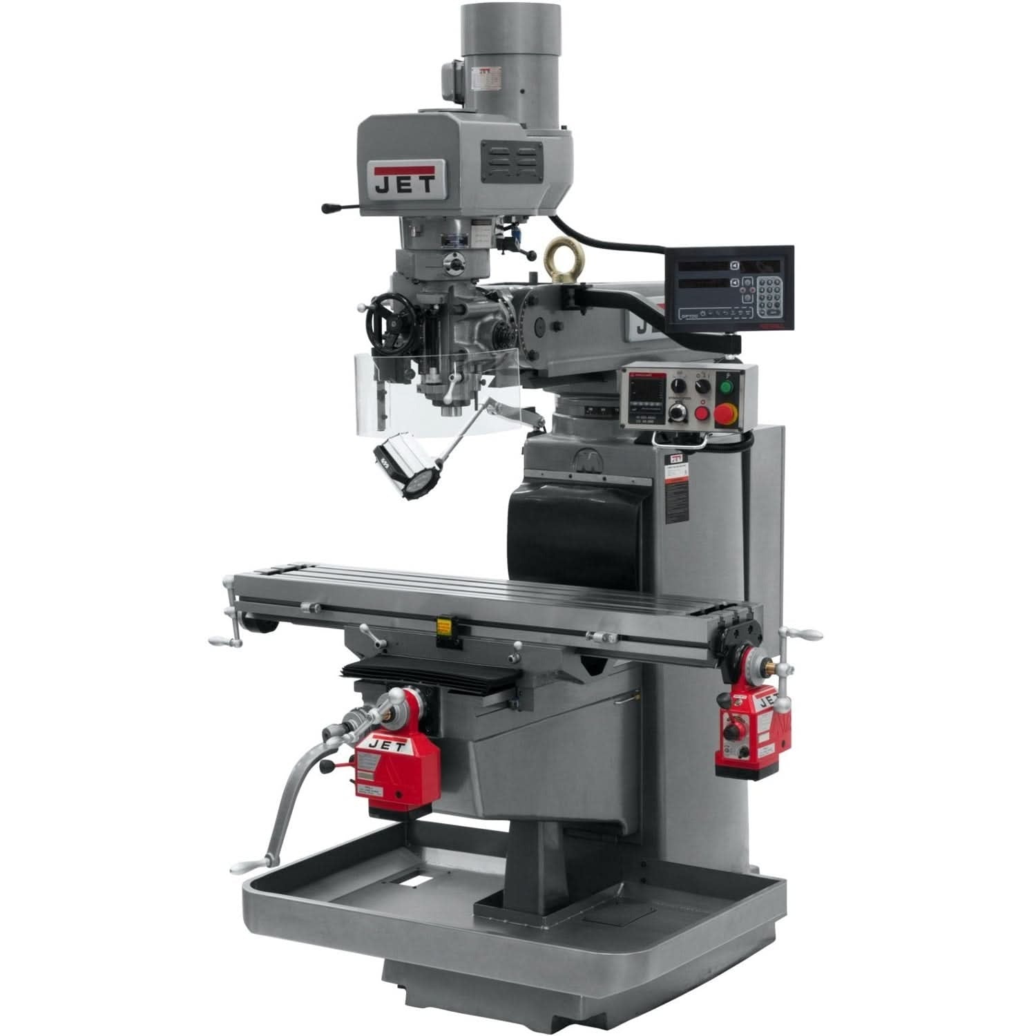 Jet Tools 690636 JTM-1050EVS2/230 Mill With Newall DP700 DRO With X and Y-Axis Powerfeeds