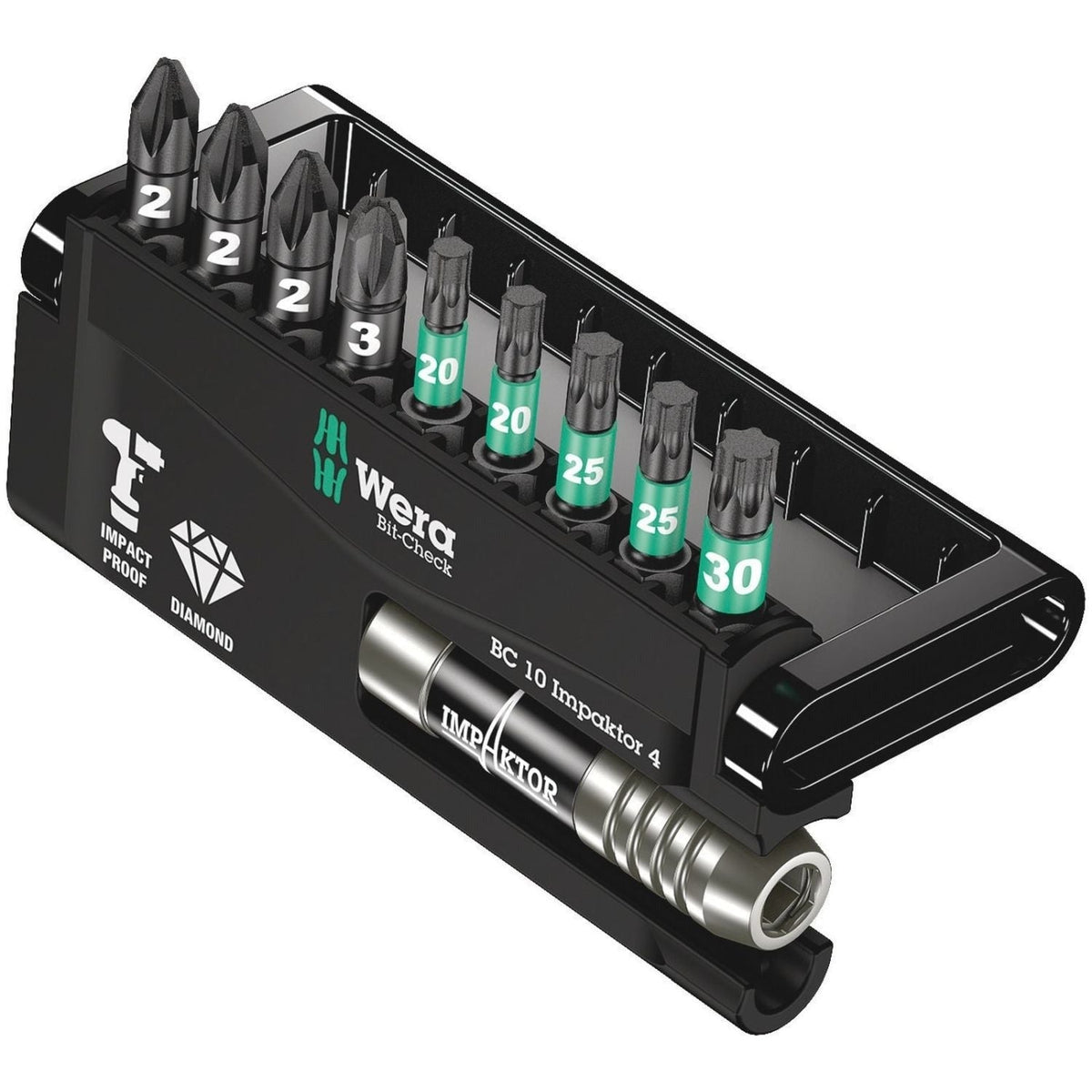 Wera Bit-Check 10 Impaktor 4, 10-Pieces