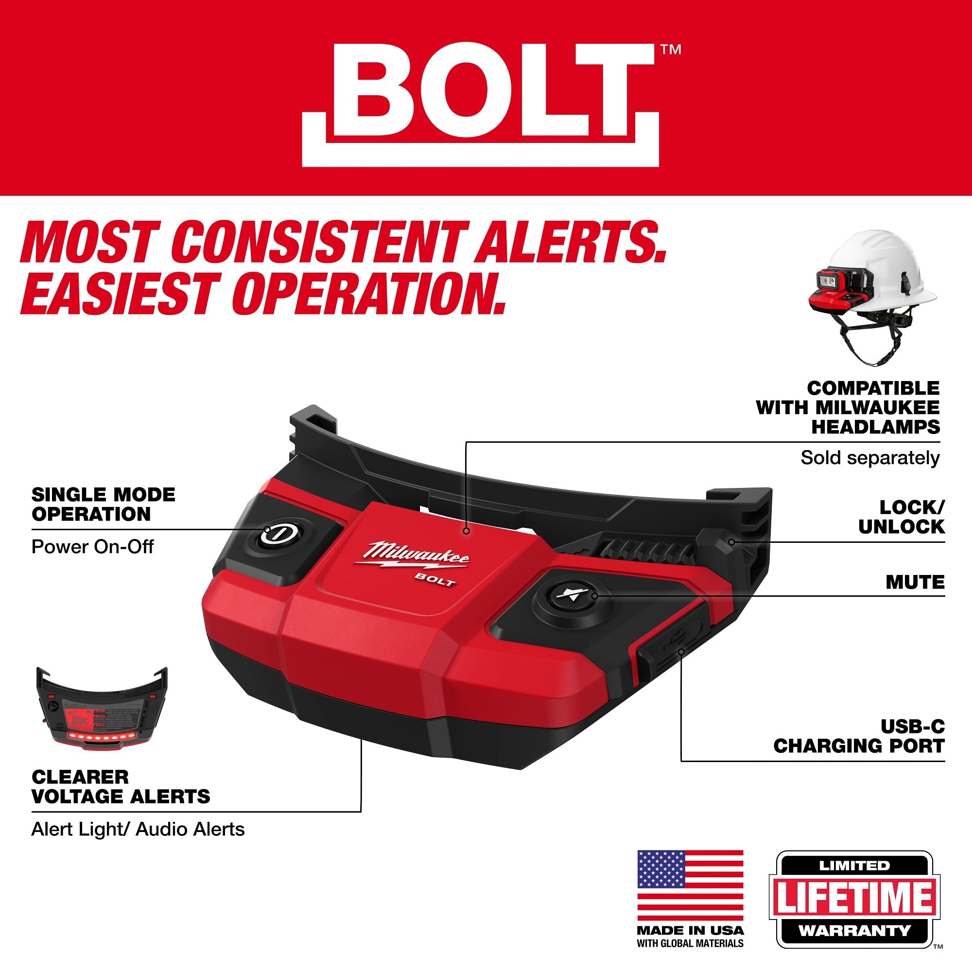Milwaukee 48-73-2895 BOLT Personal Voltage Detector