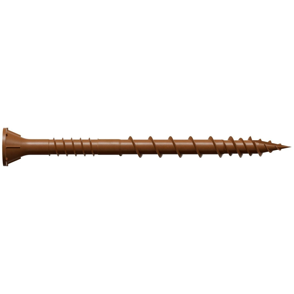 Simpson Strong-Tie DSVR212MB Deck-Drive DSV WOOD Screw, #10 x 2-1/2-in. T-25, Flat Head, Quik Guard, Red, 1750-Pack
