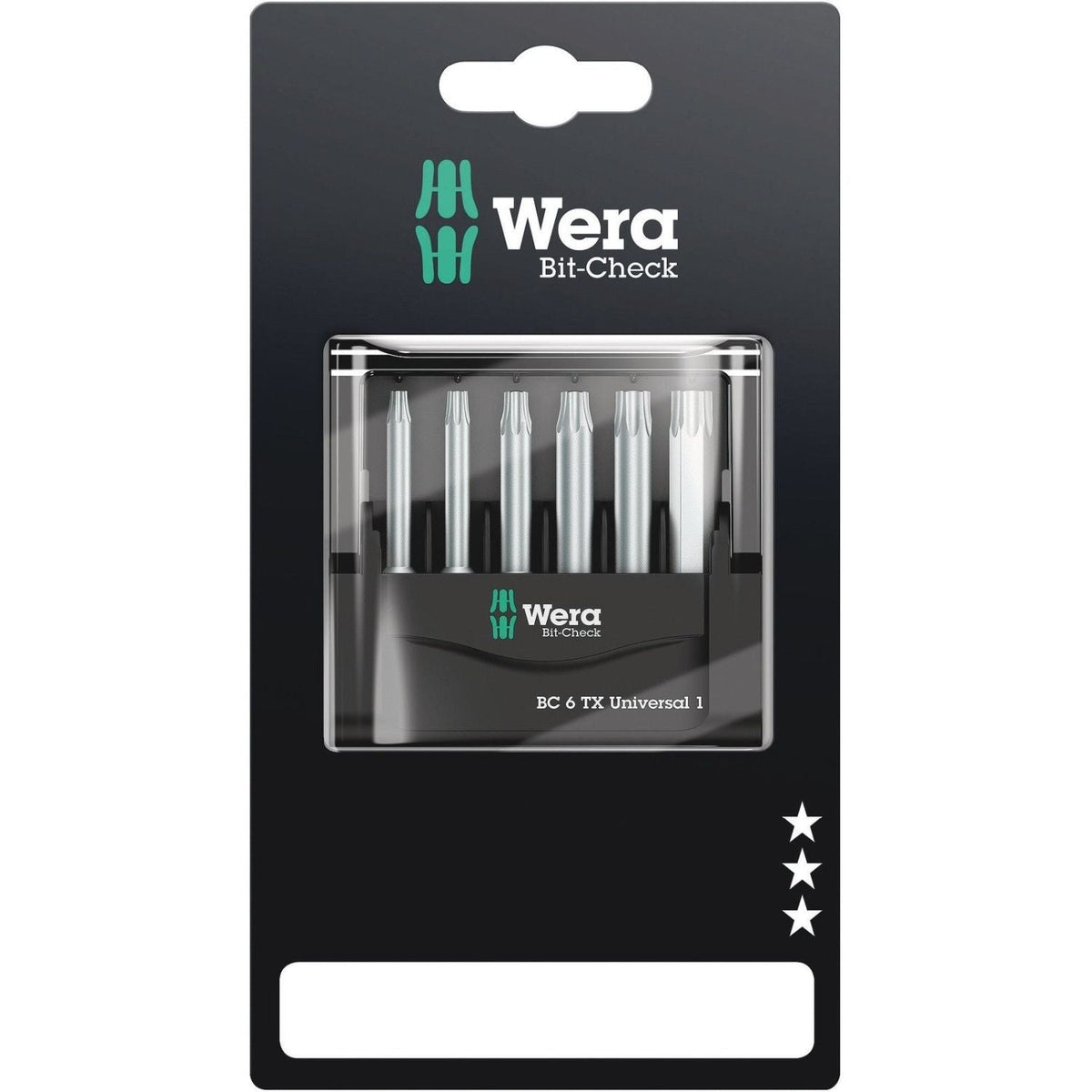 Wera Bit-Check 6 Torx Universal 1 SB, 6-Pieces