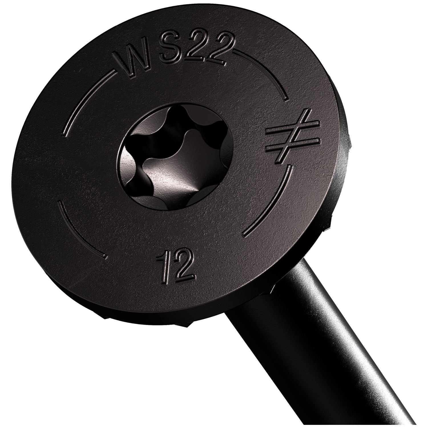 Simpson Strong-Tie SDWS221200DBBRP1 Strong-Drive SDWS TIMBER Screw (Exterior Grade), 0.220-in. x 12-in. T40, Black