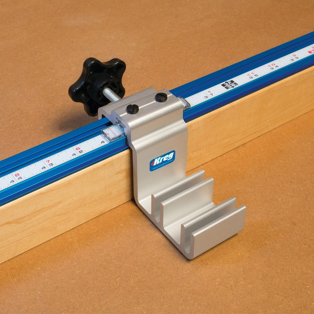Kreg Production Stop Adjustable Saw Fence Stop for Miter Saw Stations and Router Tables (KMS7800)