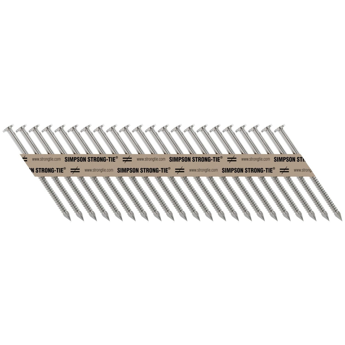 Simpson Strong-Tie T10A250MCN Strong-Drive 33° SCNR RING-SHANK CONNECTOR Nail, 2-1/2-in. x .131-in. Type 316, 1000-Pack