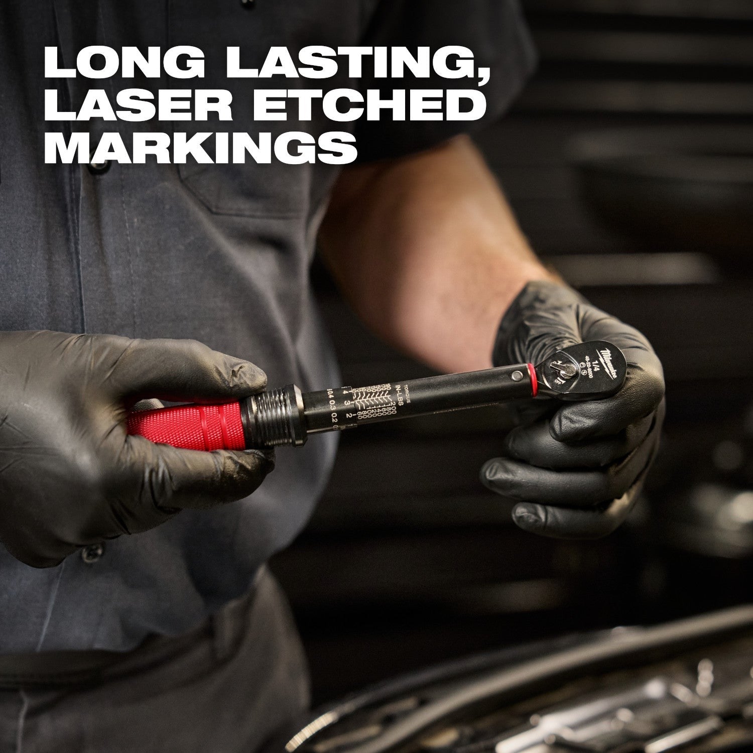 Milwaukee 48-22-9200 1/4-in. Drive Click Torque Wrench, 40-200 in·lb