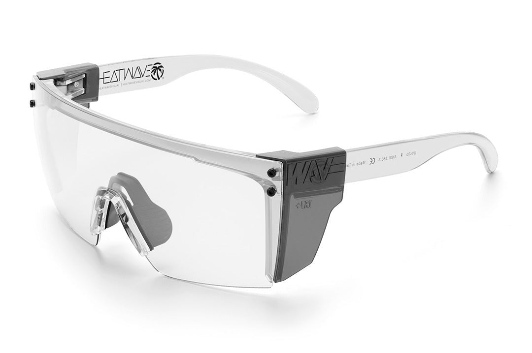 Heat Wave Lazer Face Vapor Clear Frame Clear Anti Fog Lens Z87 Sunglasses