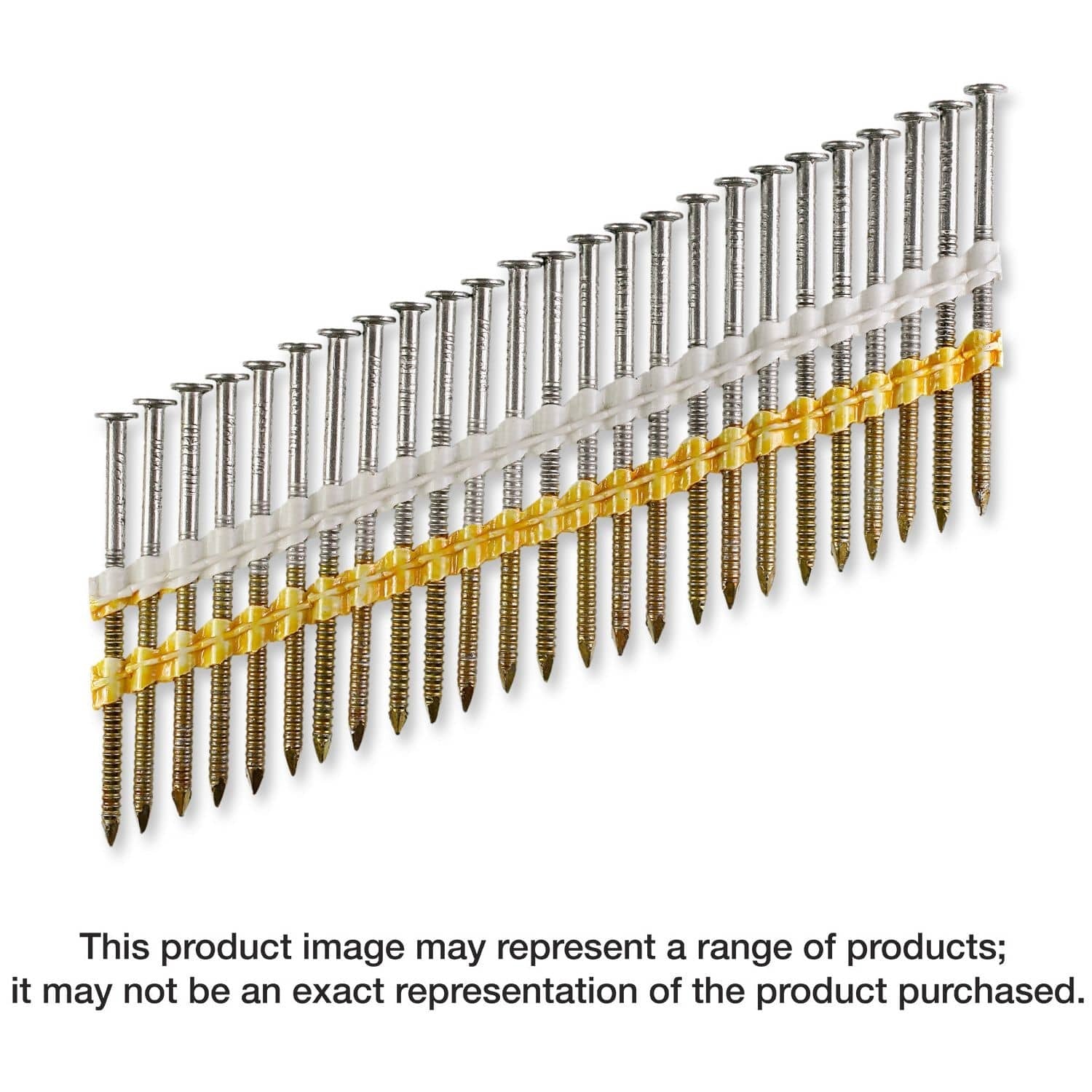Simpson Strong-Tie T12A200CNJ 20°–22° Plastic Strip, Full Round Head, Ring-Shank Nail, 2-in. x .113-in. Type 316, 1000-Pack