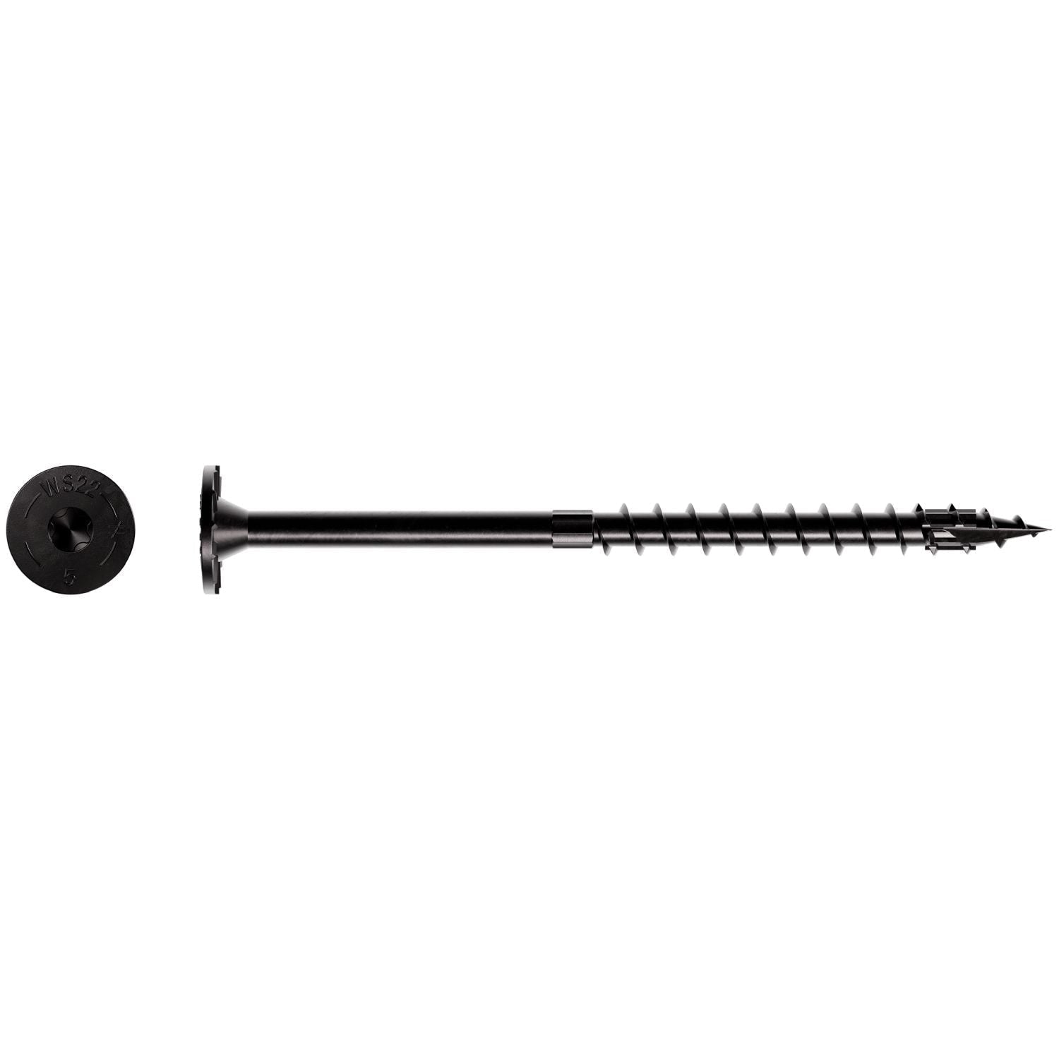 Simpson Strong-Tie SDWS22500DBB-RP1 Strong-Drive SDWS TIMBER Screw (Exterior Grade), 0.220-in. x 5-in. T40, Black