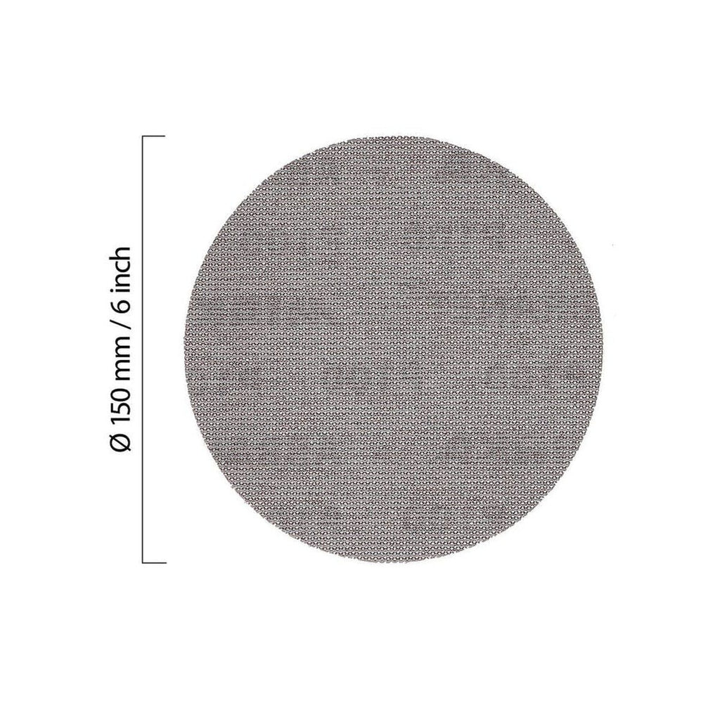Mirka Abranet 6-in. 80-600 Grit Mesh Sanding Disc Assortment Pack, 35-Piece Hook and Loop (9A-241-AP)