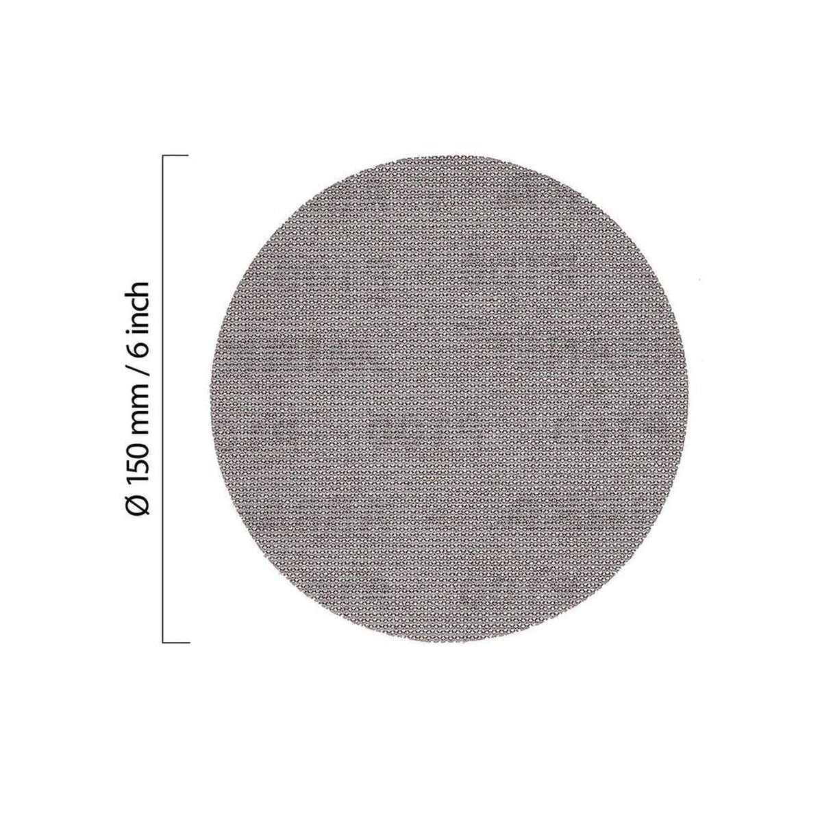 Mirka Abranet 6-in. 80-600 Grit Mesh Sanding Disc Assortment Pack, 35-Piece Hook and Loop (9A-241-AP)