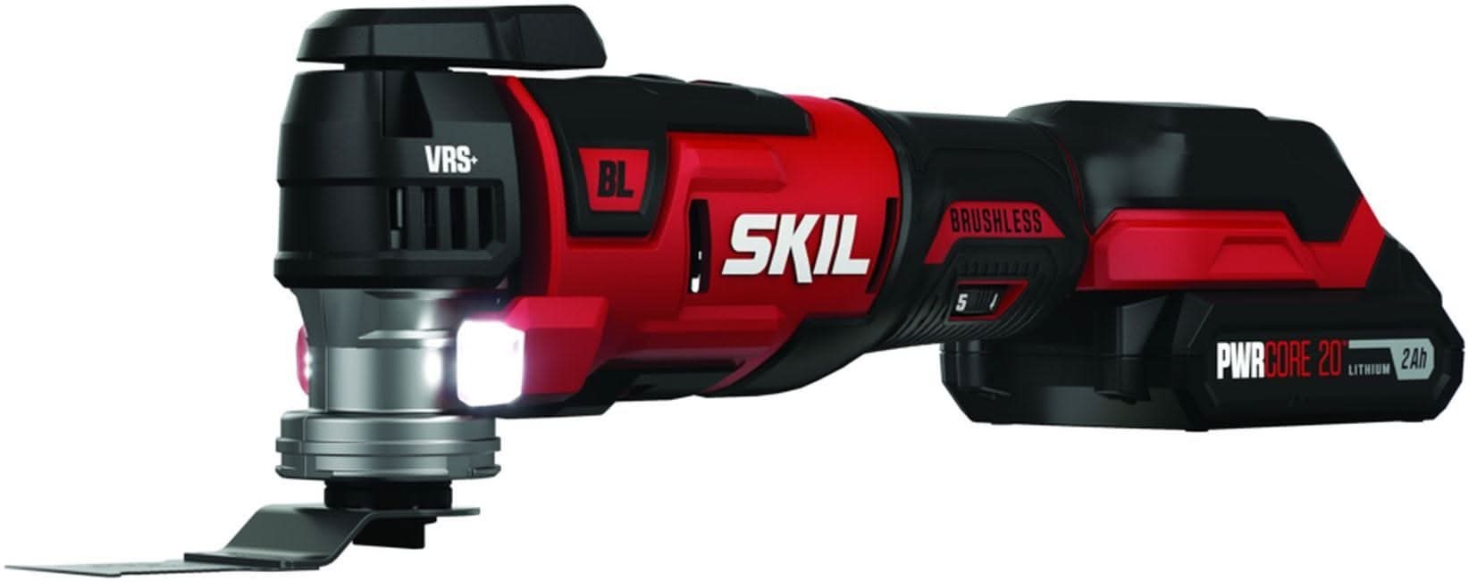 SKIL OS5937-10 PWRCore 20 Brushless 20V Oscillating MultiTool with Battery and PWR JUMP Charger