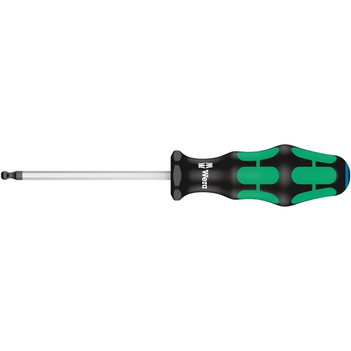 Wera 352 Ball End Screwdriver For Hexagon Socket Screws, 3/16-in.x100-mm.