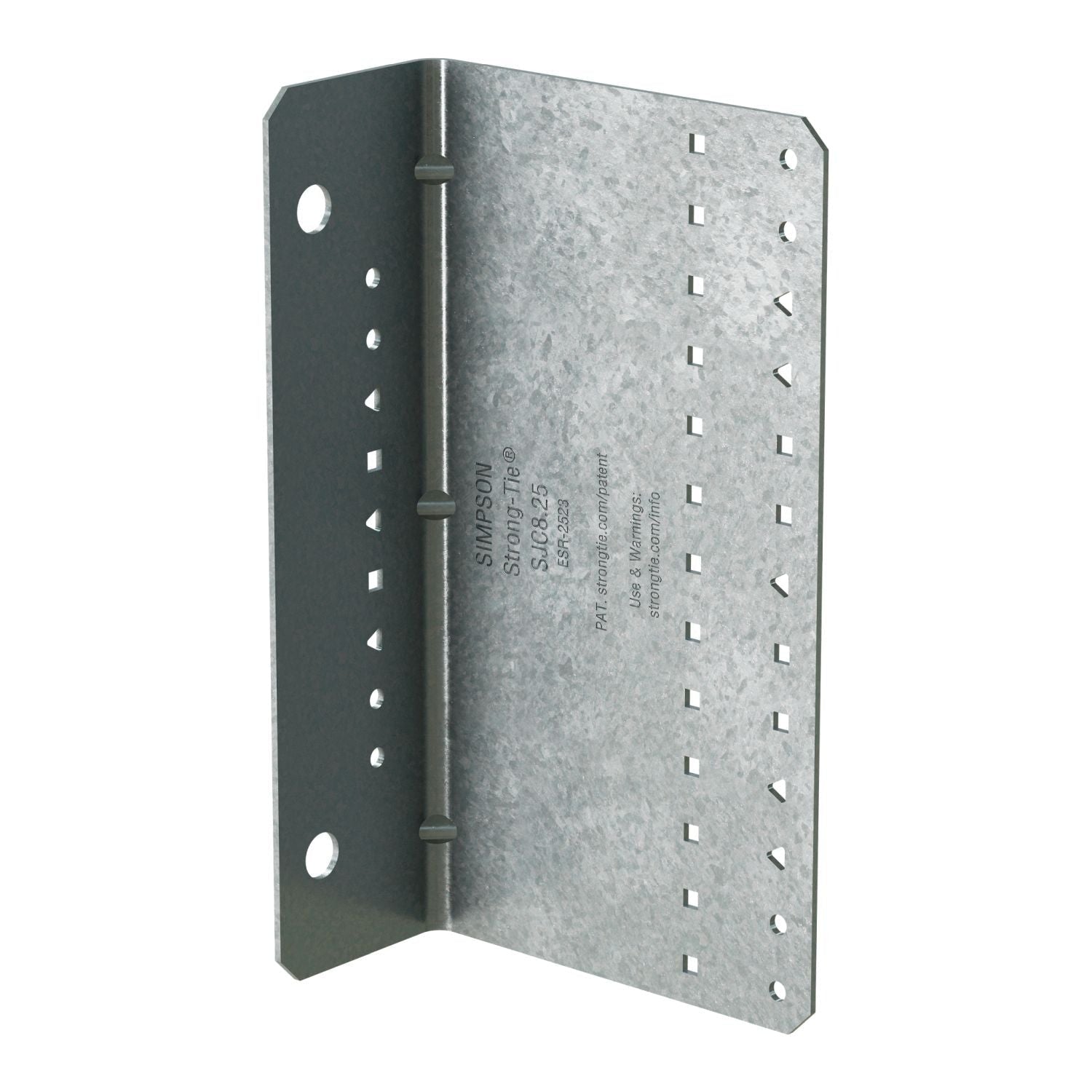 Simpson Strong-Tie SJC8.25-R15 SJC 2-in. x 4-1/2-in. x 8-1/4-in. 14-Gauge Galvanized Steel-Joist Connector, 15-Pack