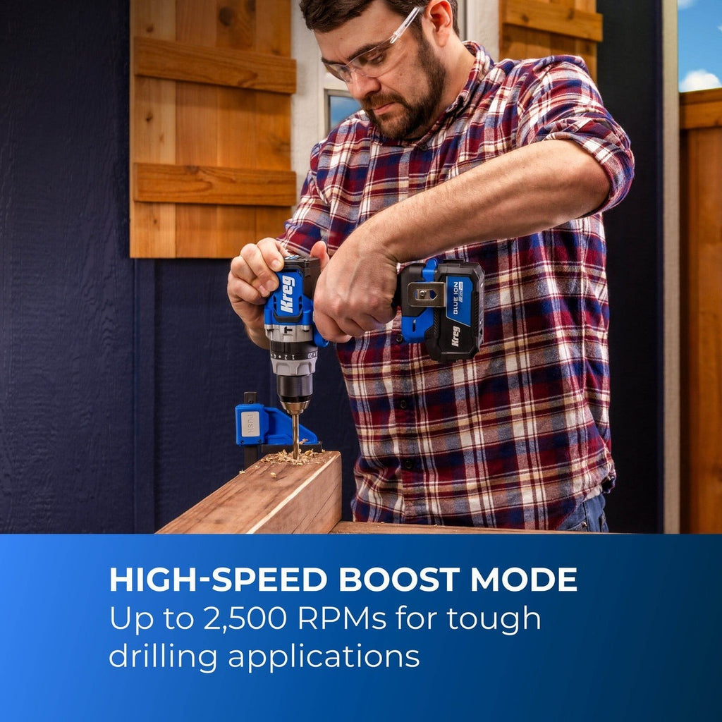 Kreg 20V 1/2-in. Cordless Brushless Hammer Drill, Tool Only (KPTHD050B)