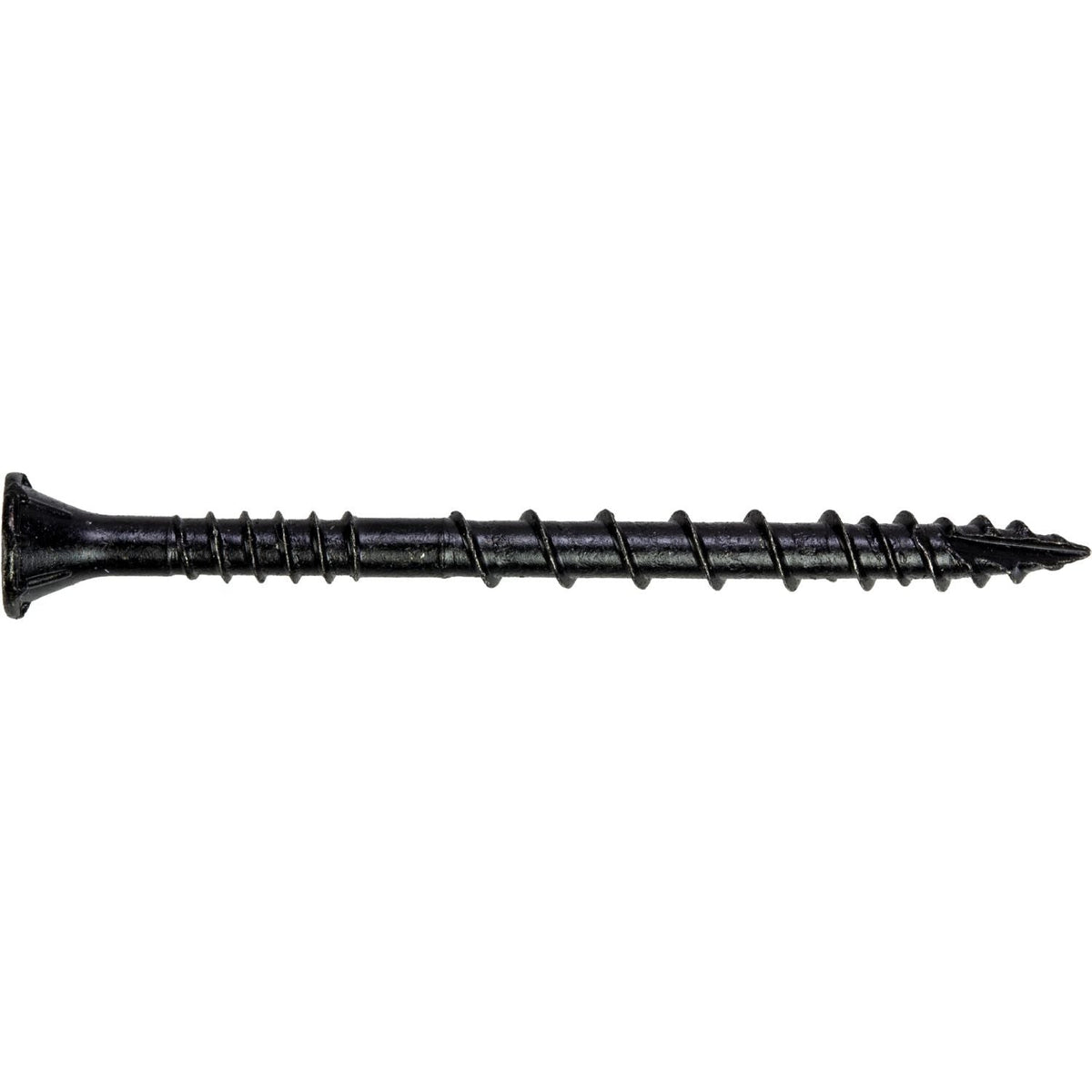 Simpson Strong-Tie DSVBK212R80 Deck-Drive DSV WOOD Screw, #10 x 2-1/2-in. T25, Flat Head, Quik Guard, Black, 80-Pack