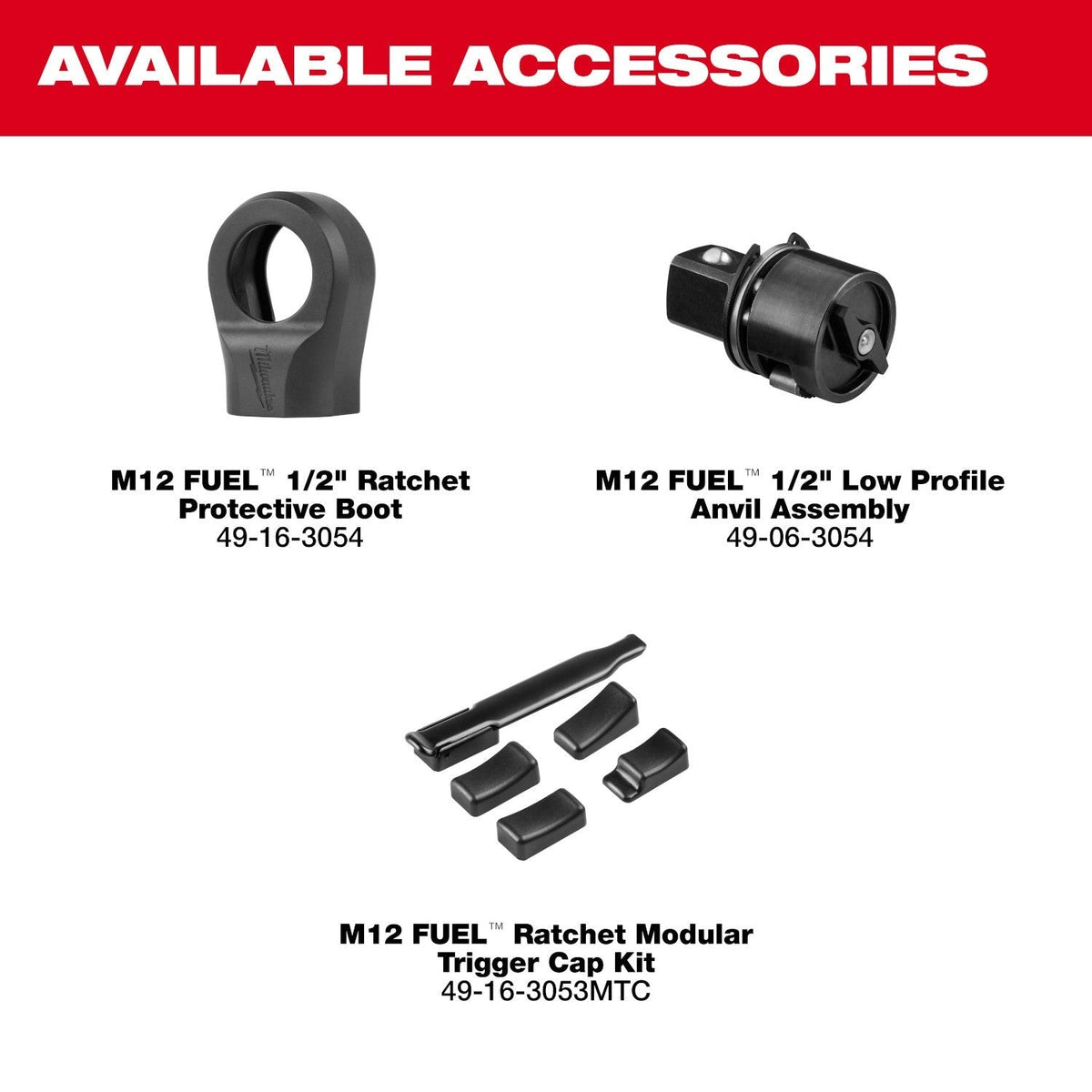Milwaukee 3054-20 M12 FUEL Brushless 1/2-in. Ratchet, Tool Only