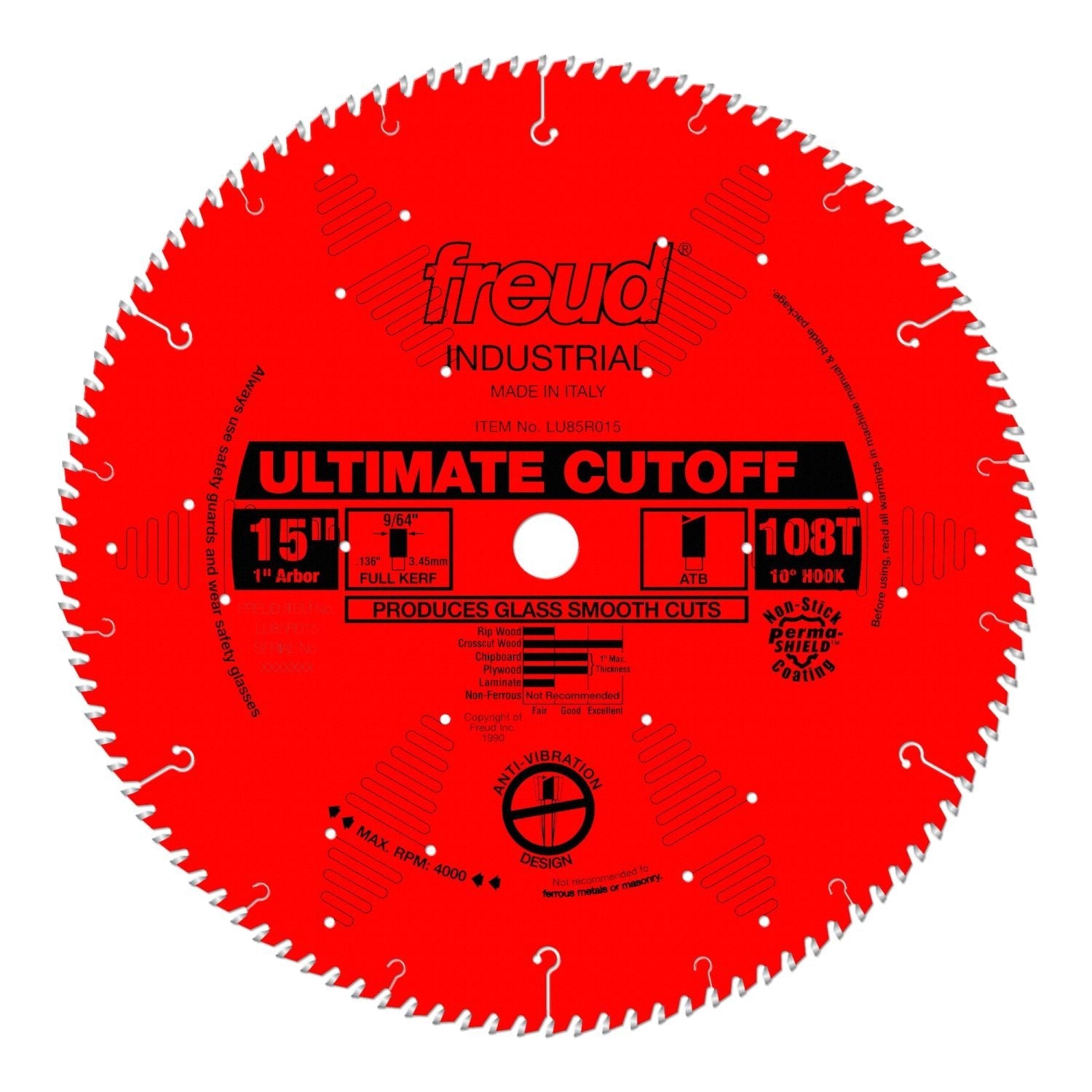 Freud LU85R015 15 in. Ultimate Cut-Off Blade