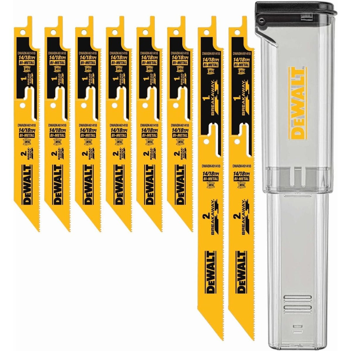 DeWalt DWABK48SETCS BREAKAWAY Recip 8-Piece Set with Case