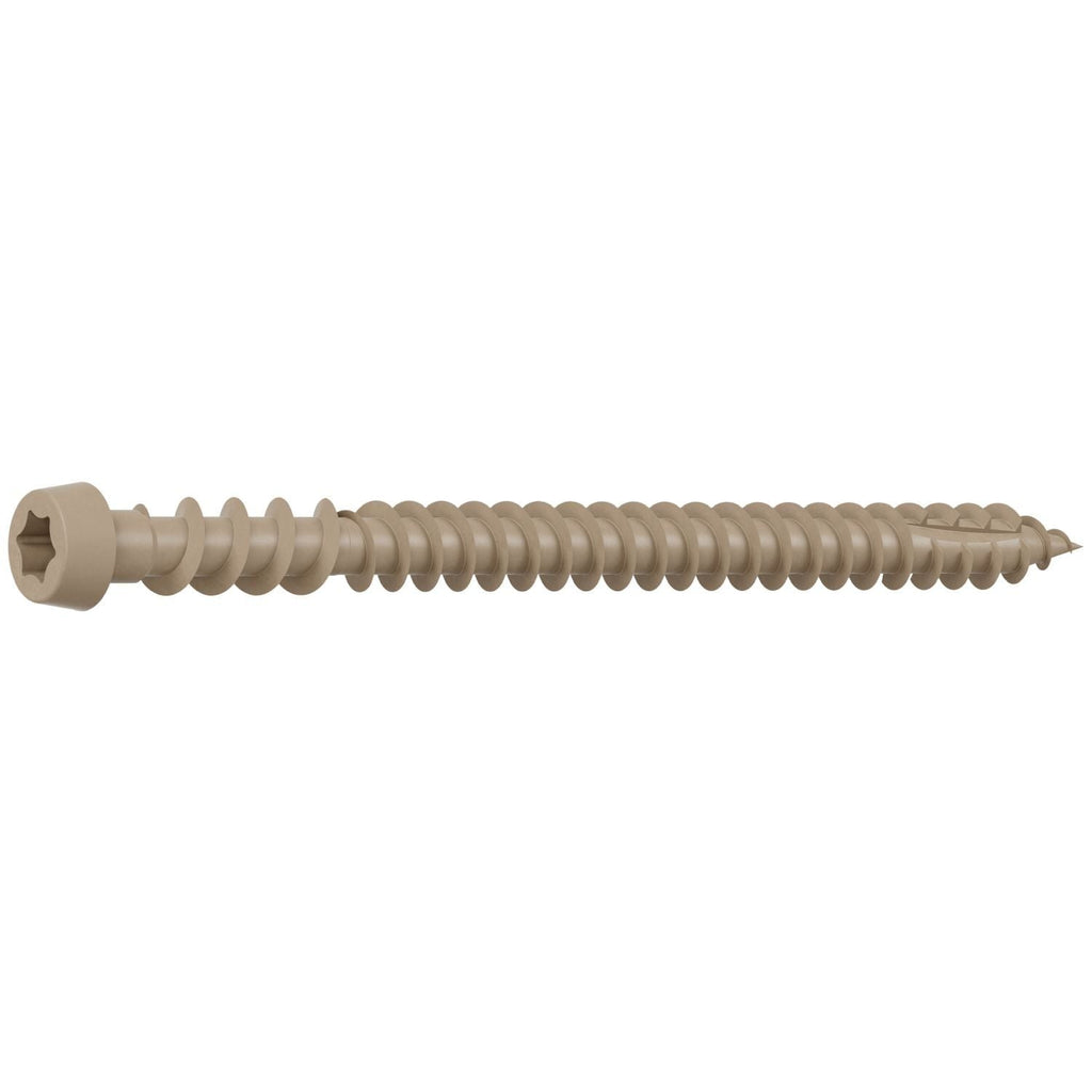 Simpson Strong-Tie DCU234TN02R350 Deck-Drive DCU COMPOSITE Screw, #10 x 2-3/4-in. T20, Quik Guard, Tan 02, 350-Pack