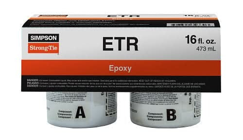 Simpson Strong-Tie Concrete Repair and Paste-Over Epoxy, 16-oz. (ETR16)