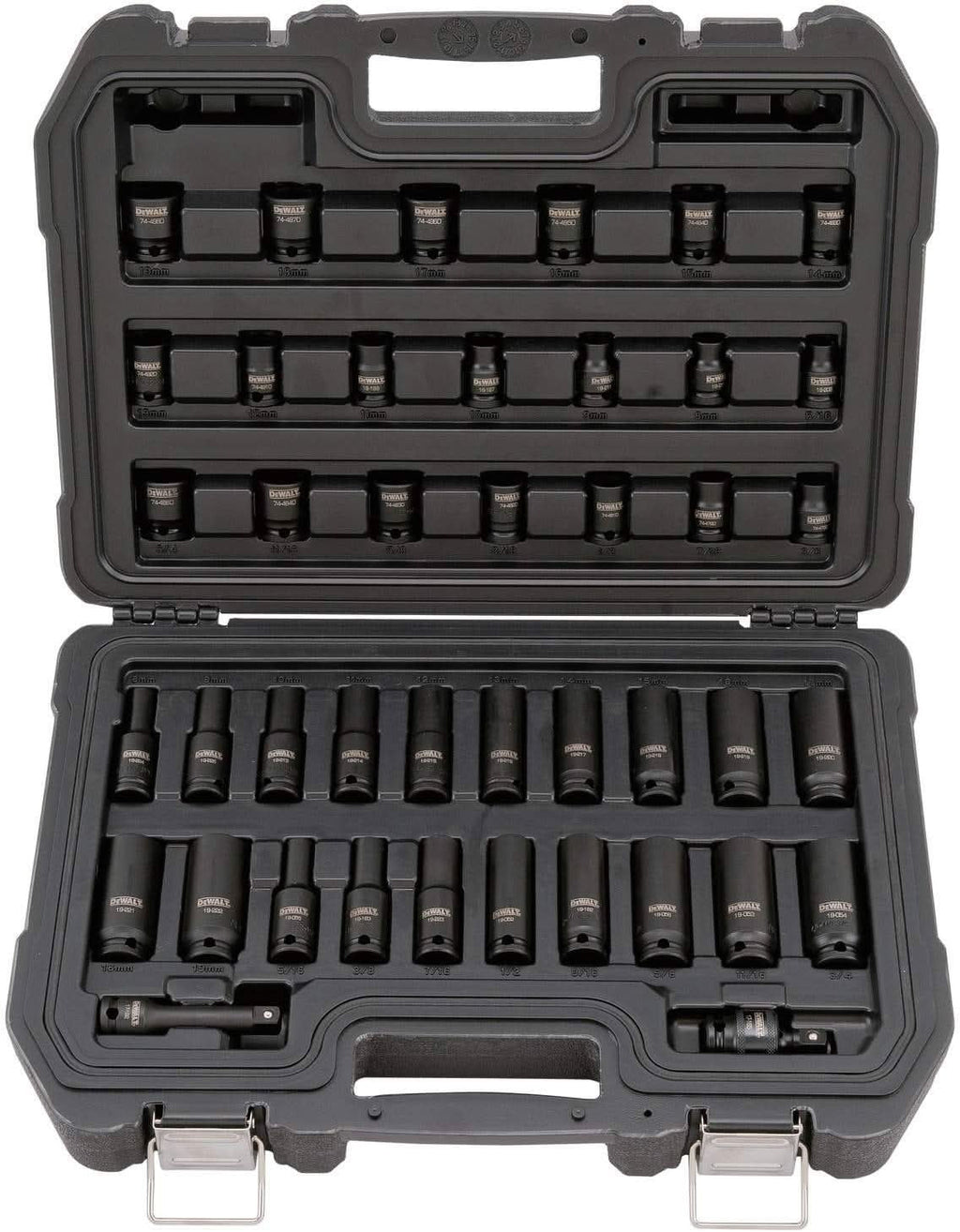 Dewalt DWMT19248 42 Piece 3/8-in Drive Combination Impact Socket Set - 6 Point