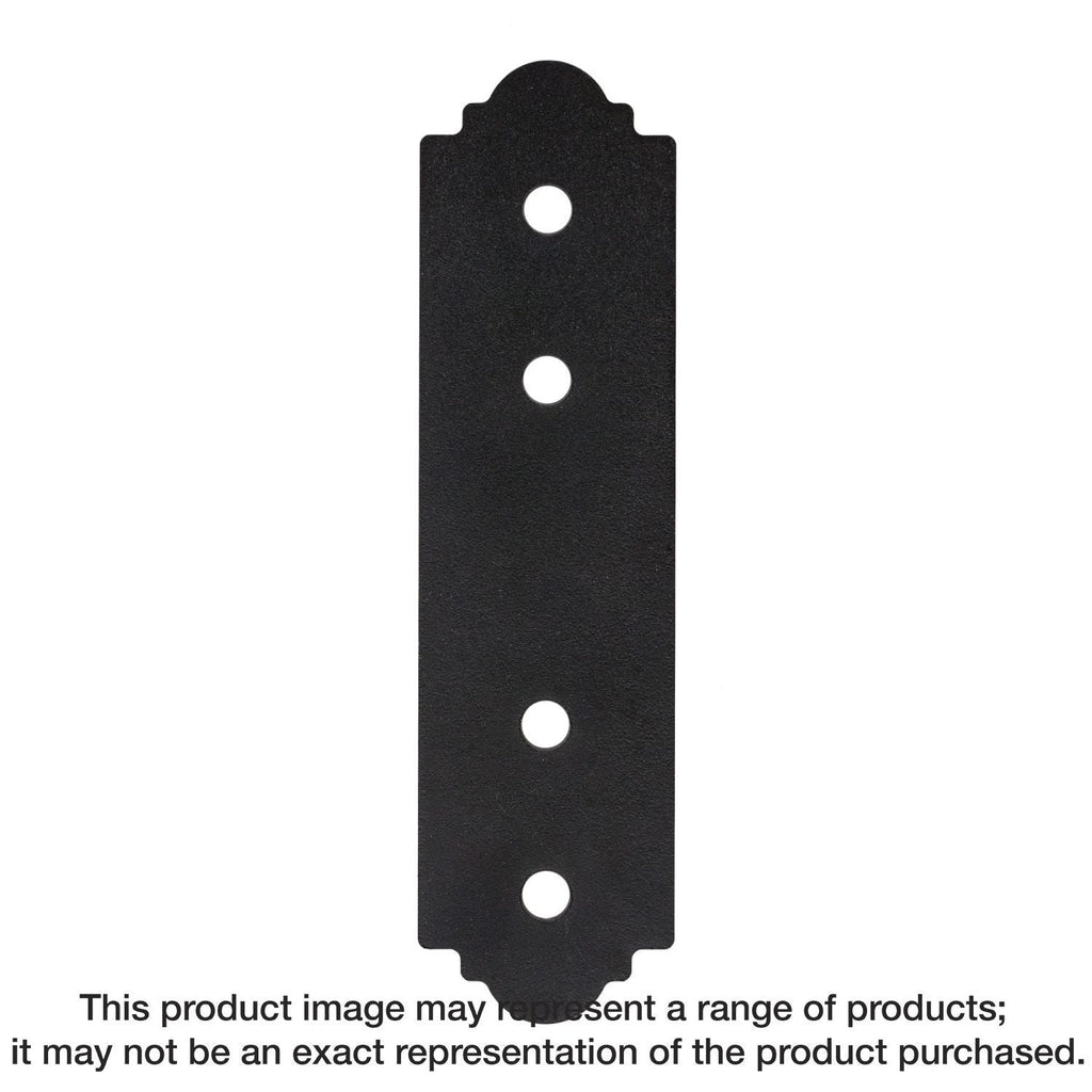 Simpson Strong-Tie APST412 Outdoor Accents Mission Collection ZMAX, Black Powder-Coated Strap for 4x