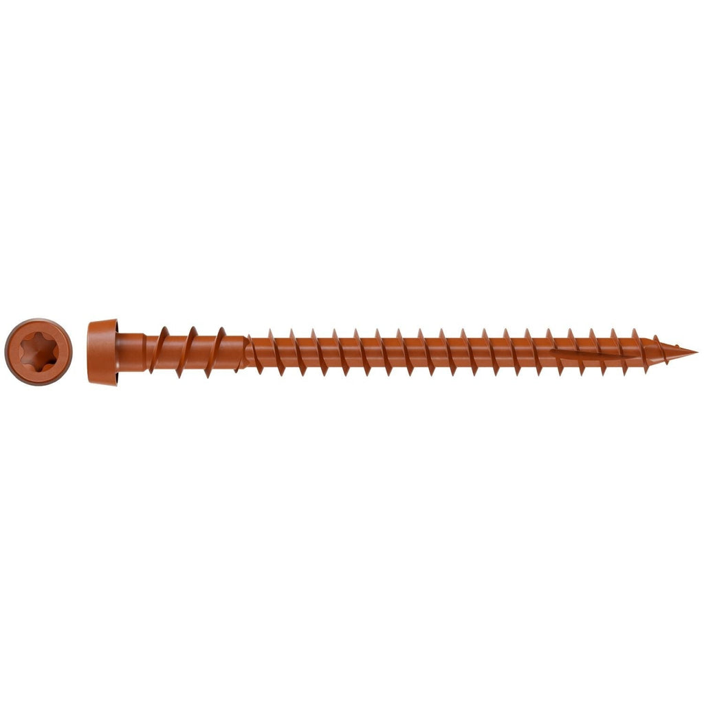 Simpson Strong-Tie DCU238STN01 Deck-Drive DCU COMPOSITE Screw (Collated), #10 x 2-3/8-in. Quik Guard Tan 01, 1000-Pack
