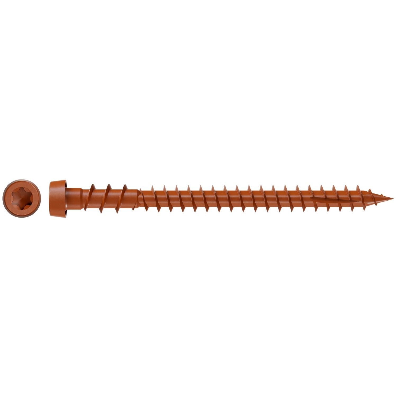 Simpson Strong-Tie DCU238STN01 Deck-Drive DCU COMPOSITE Screw (Collated), #10 x 2-3/8-in. Quik Guard Tan 01, 1000-Pack
