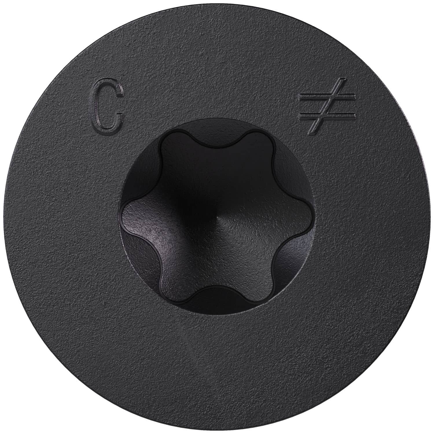 Simpson Strong-Tie TNTBL25234TF Titen Turbo, 1/4-in. x 2-3/4-in. 6-Lobe Flat-Head Concrete and Masonry Screw, Black, 100-Pack