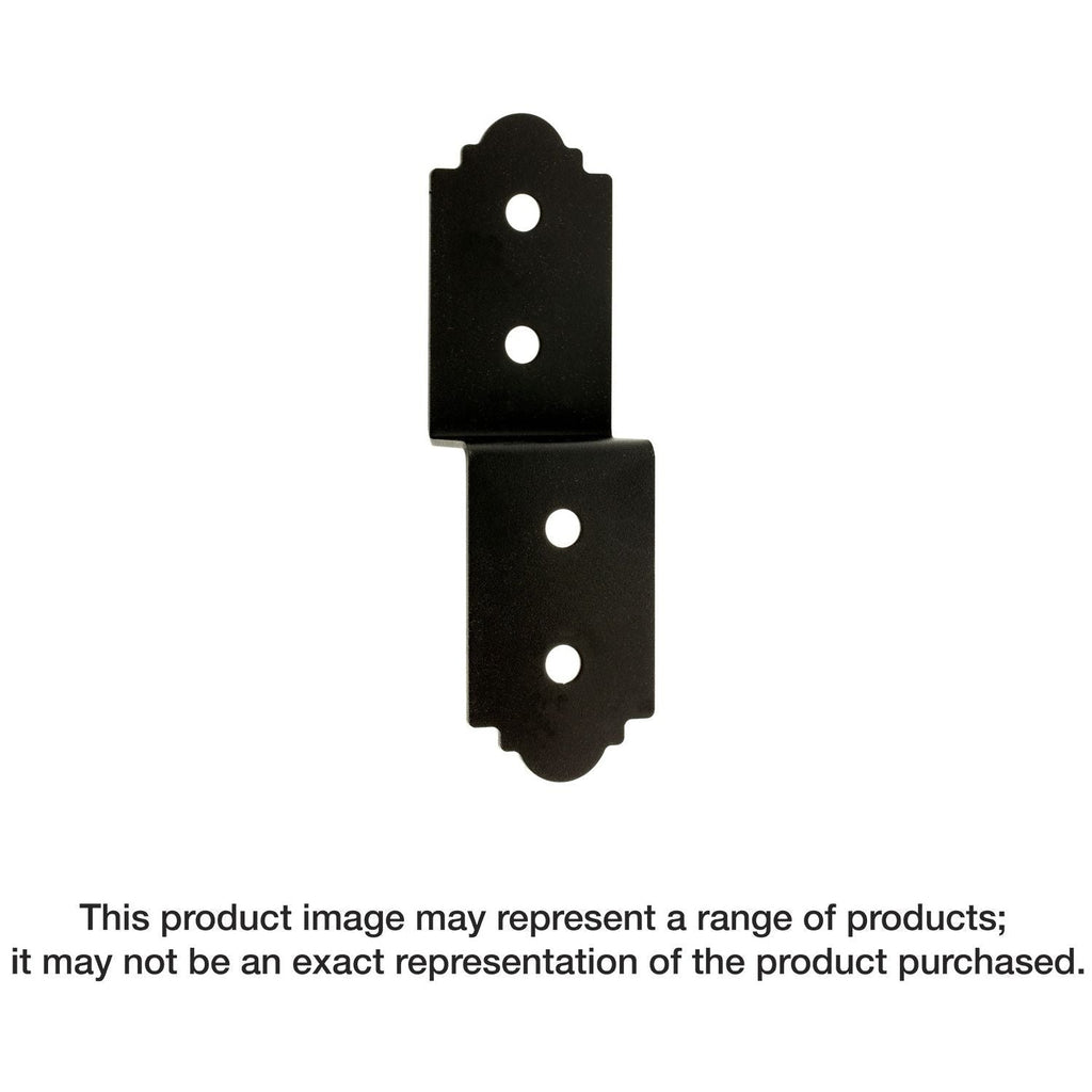 Simpson Strong-Tie APDJT1.75-6 Outdoor Accents Mission Collection 5-in. ZMAX, Black Powder-Coated Deck Joist Tie for 1-3/4-in. Wood