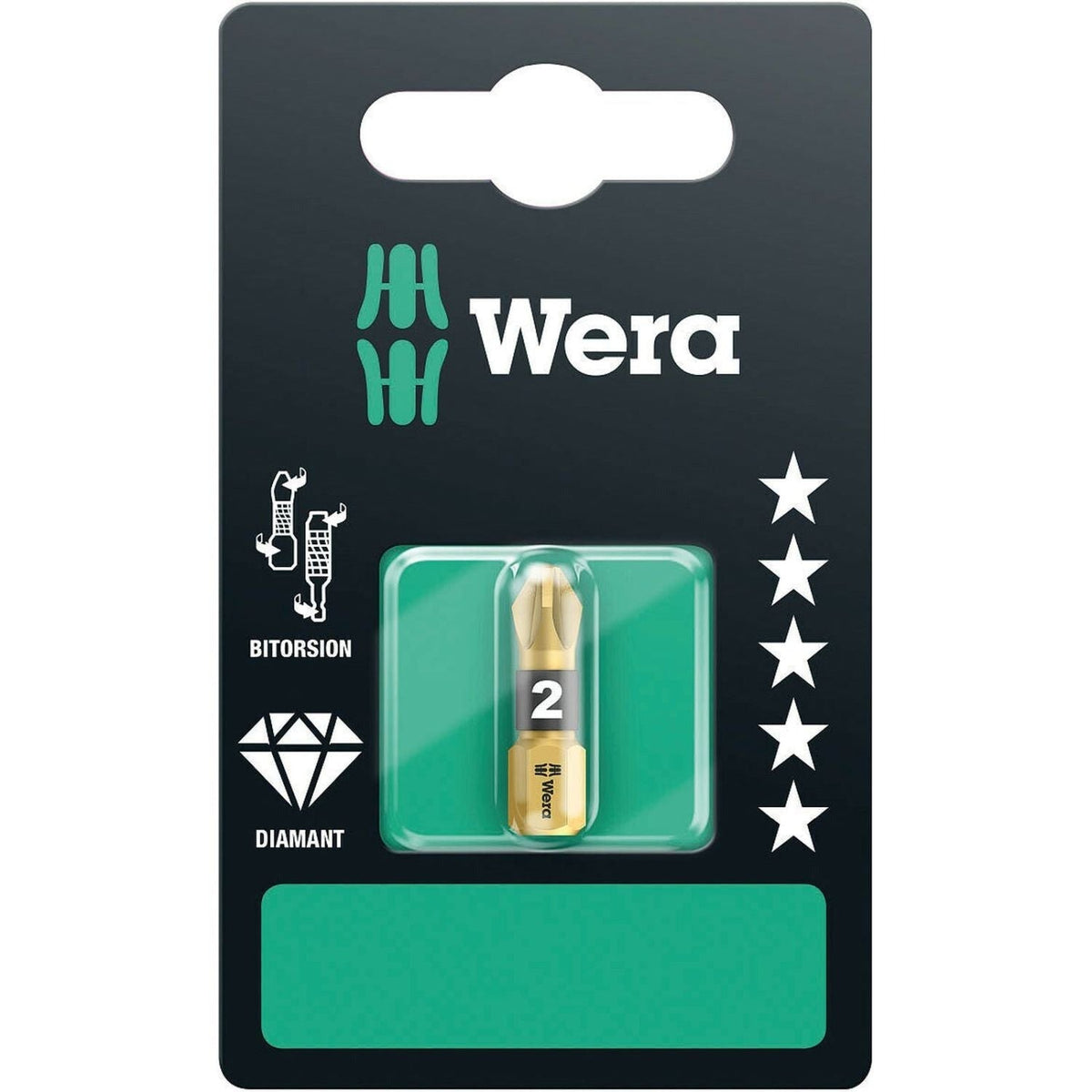 Wera 855/1 Bdc SB Bit, Pz 2x25-mm.