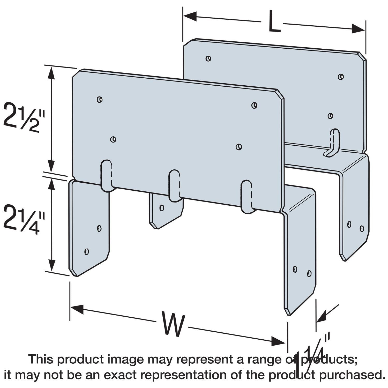 Simpson Strong-Tie LPC6Z LPCZ ZMAX Galvanized Adjustable Post Cap for 6x