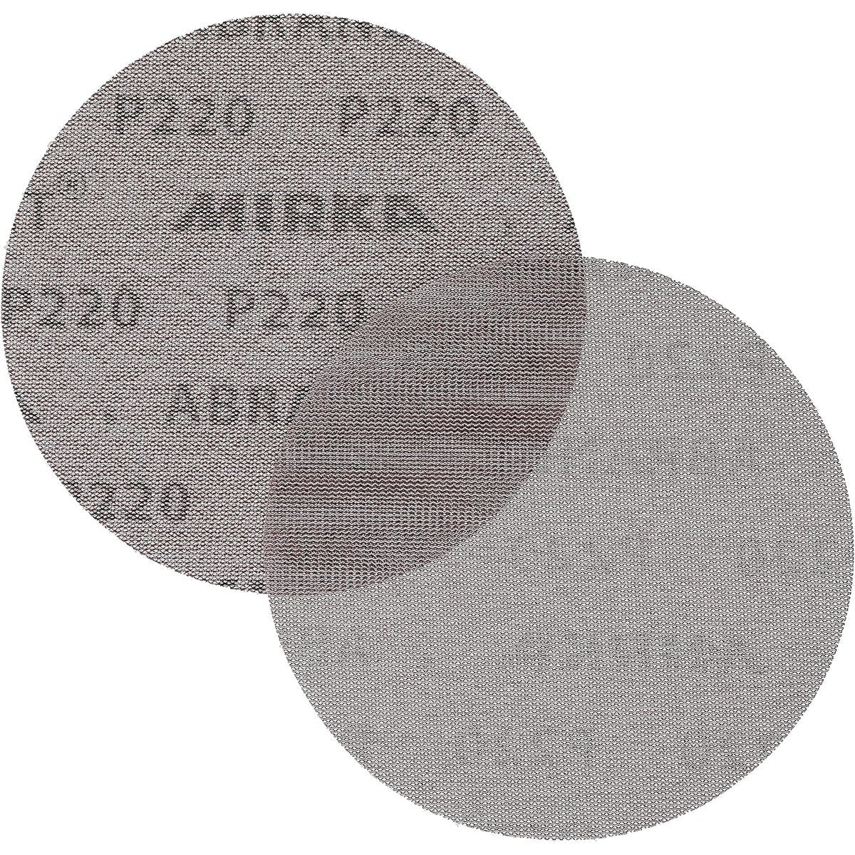 Mirka Abranet 6-in. P220 Hook and Loop Sanding Discs 10-Pack for Dust-Free Sanding (9A-241-220RP)