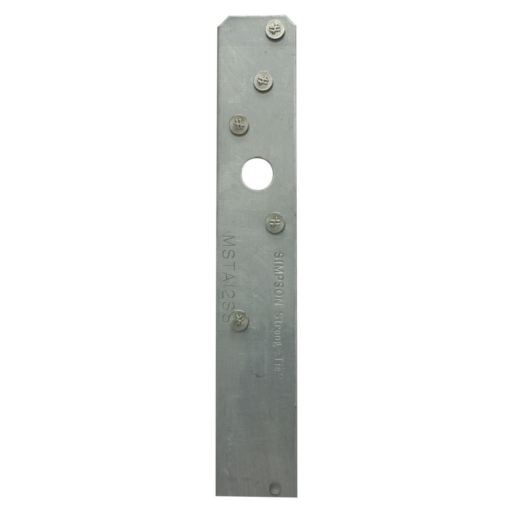 Simpson Strong-Tie MSTA12SS MSTA 12-in. 18-Gauge Stainless-Steel Medium Strap Tie