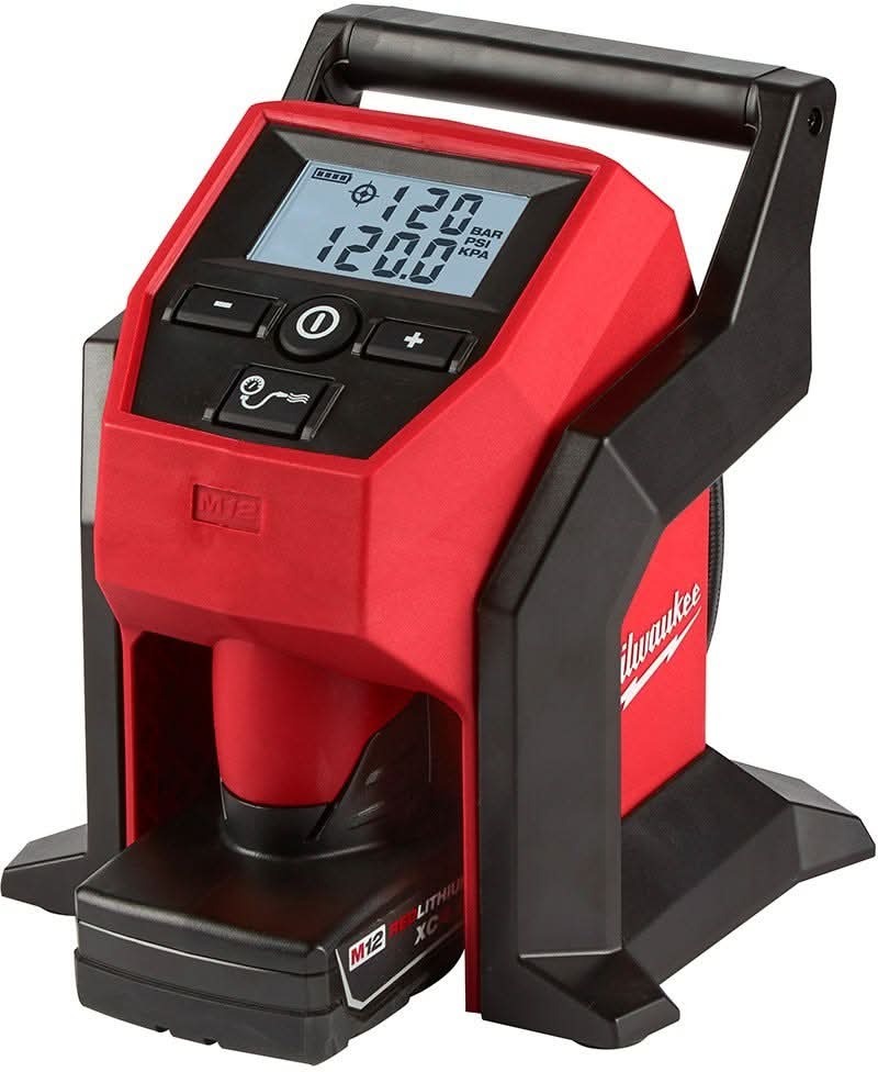 Milwaukee 2475-21XC M12 Cordless Compact Tire Inflator 4.0Ah Kit