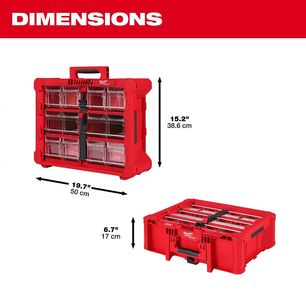 Milwaukee 48-22-8433 PACKOUT Tilt Bin Organizer 2-Pack