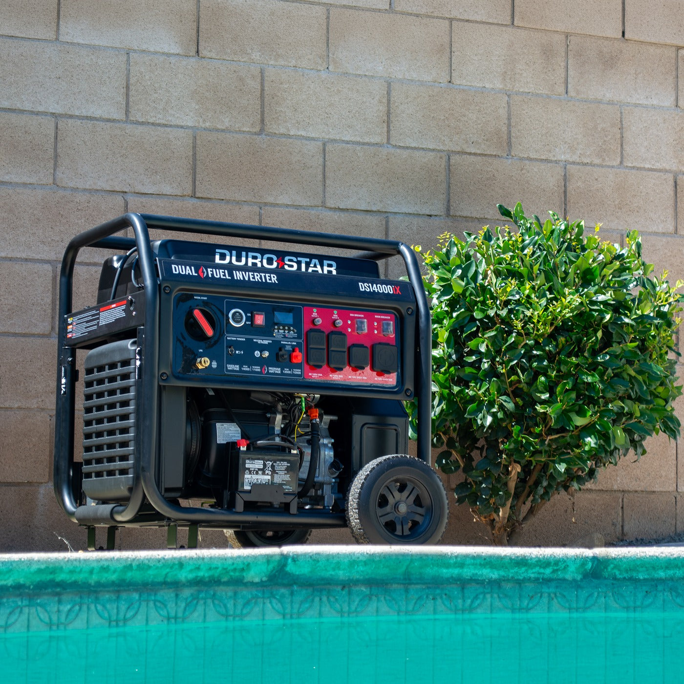 DuroStar DS14000iX 14,000 Watt Dual Fuel Open Frame Digital Inverter Generator