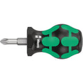 Wera 355 Pz Pozidriv-Head Stubby/Carburetor Screwdriver, Pz 2x25-mm.