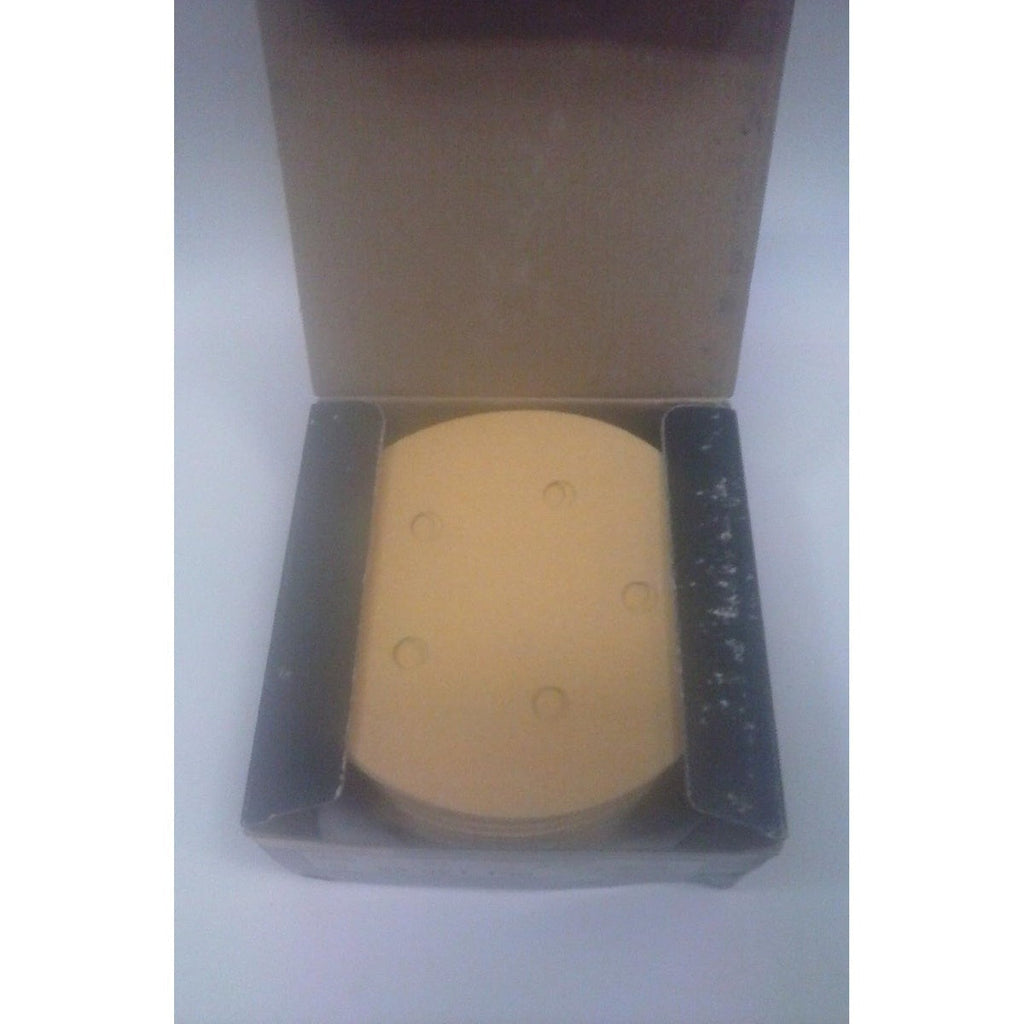 Mirka Bulldog Gold 5-in. 5-Hole P60 PSA Sanding Disc for Material Removal (23-321-060)