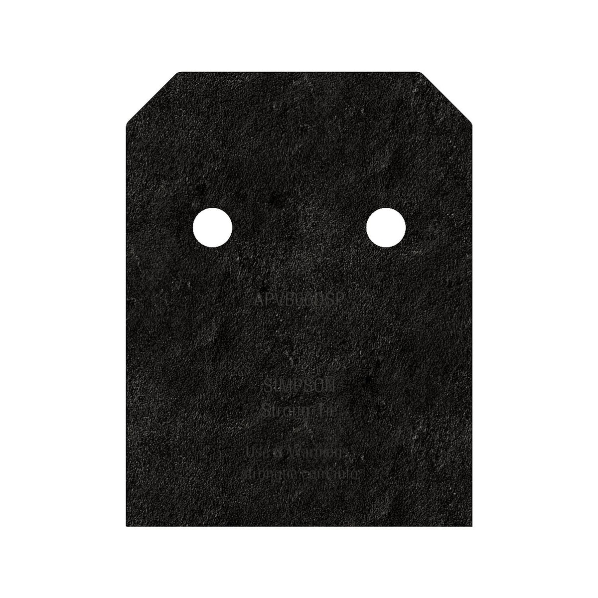 Simpson Strong-Tie APVB66DSP Outdoor Accents Avant Collection ZMAX, Black Post Base Side Plate for 6x, 2-Pack