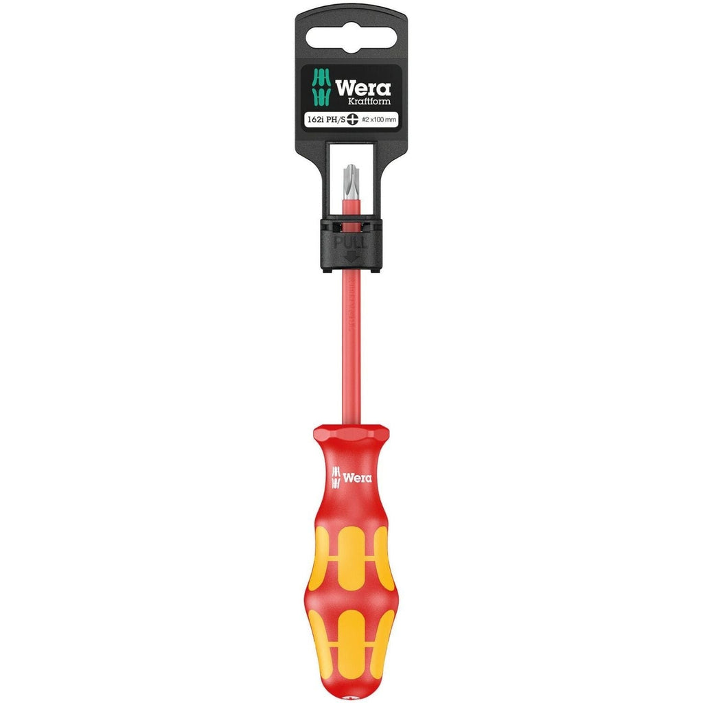 Wera 162 I Ph/S SB VDE Insulated Screwdriver For Plusminus Screws (Phillips/Slotted), # 2x100-mm.