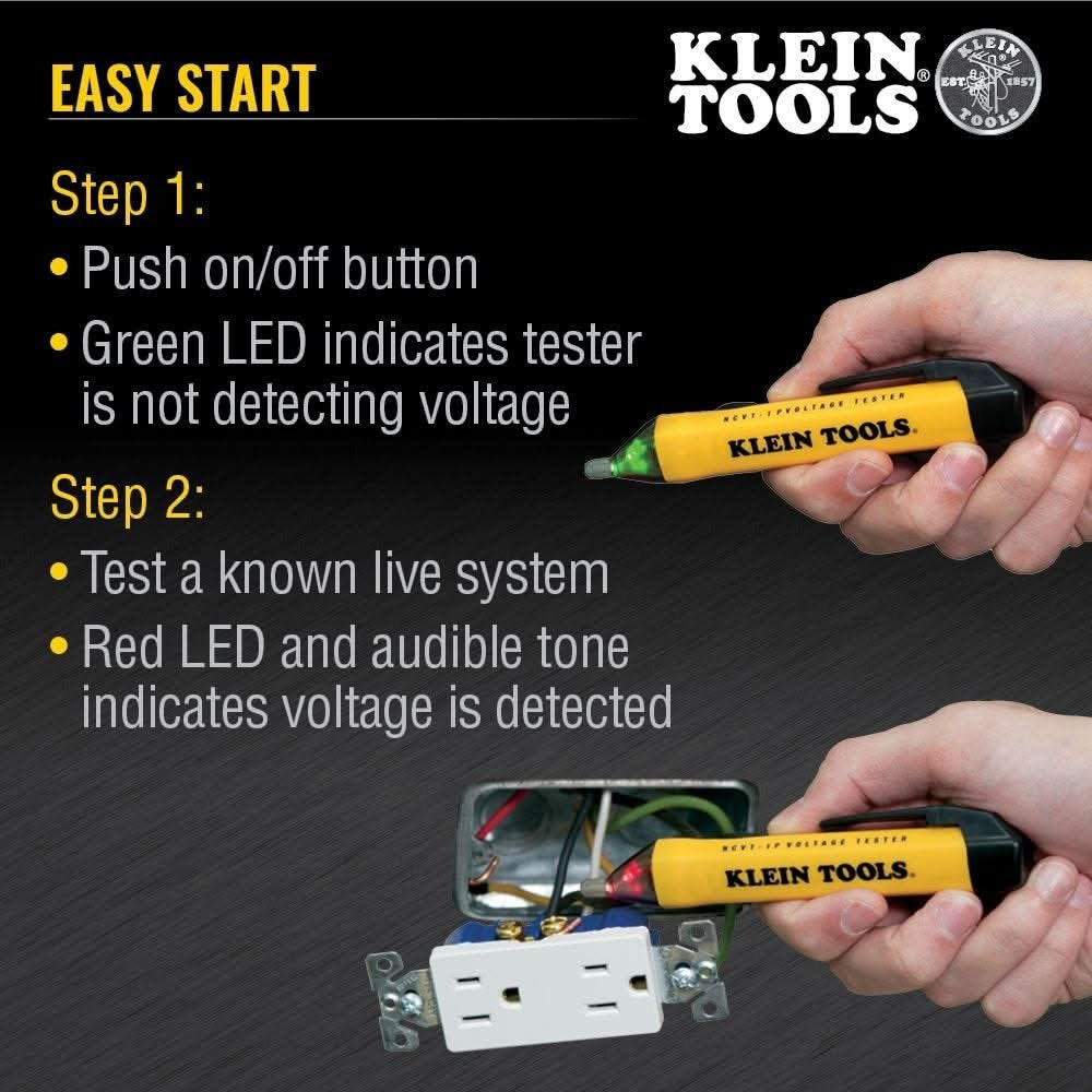 Klein NCVT1P Non-Contact Voltage Tester Pen, 50 to 1000V AC