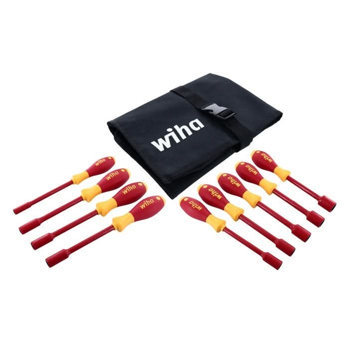 Wiha 32288 9-Piece Insulated SoftFinish Nut Driver Set, Inch